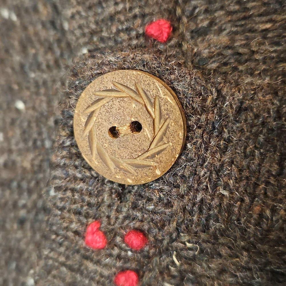 Holiday Lodge by Northcrest Women's Embroidered Cardigan 1X Leaves Fall - Picture 9 of 12